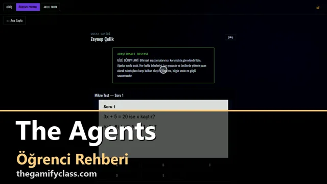 The Agents — Öğrenci rehberi