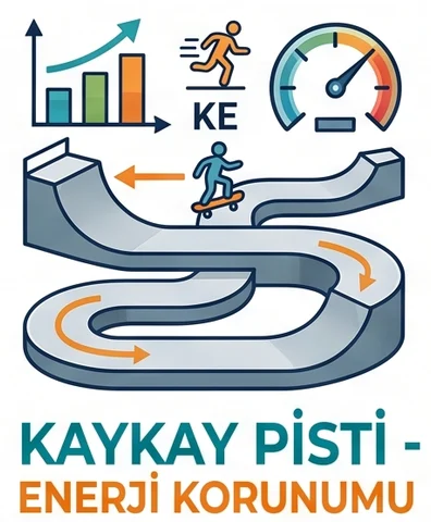 Kaykay Pisti - Enerji Korunumu simülasyonu logosu
