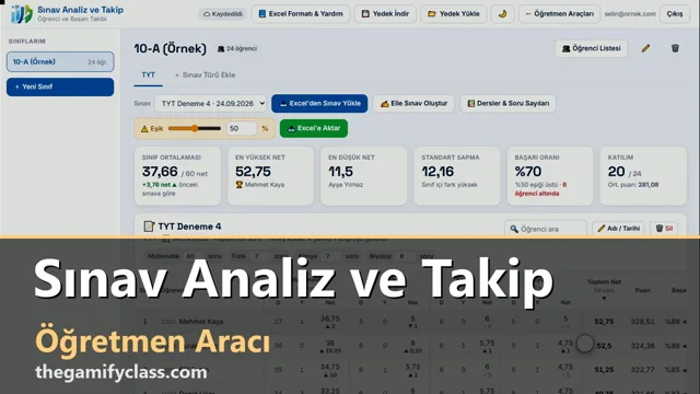Sınav Analiz ve Takip